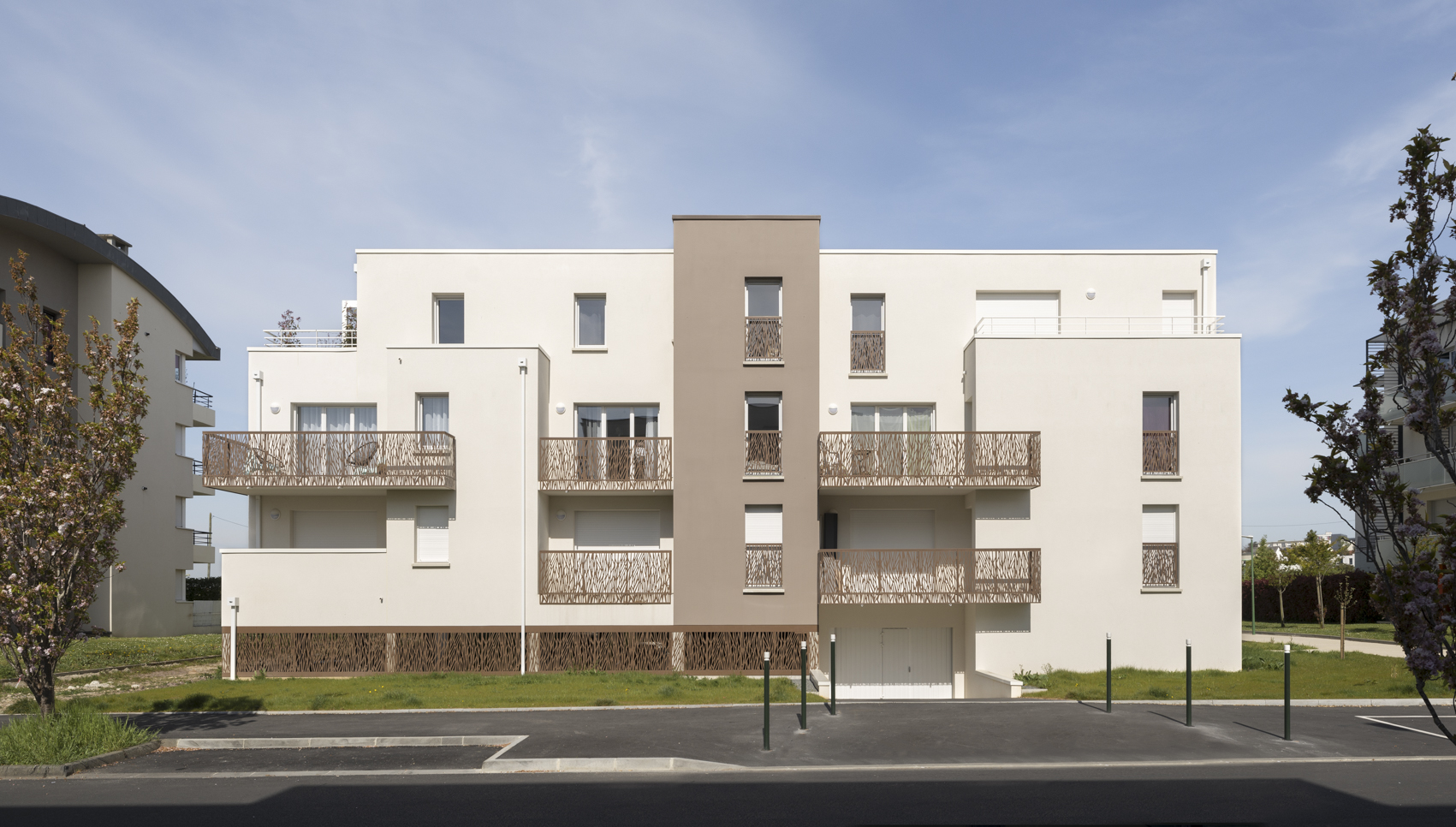 Résidence les villas borderieux - Vue façade Est depuis Rue Borderieux