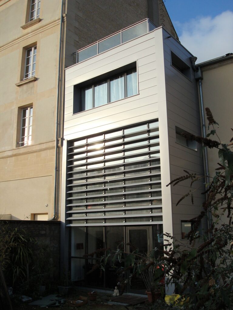 Extension maison Caen - Vue depuis jardin