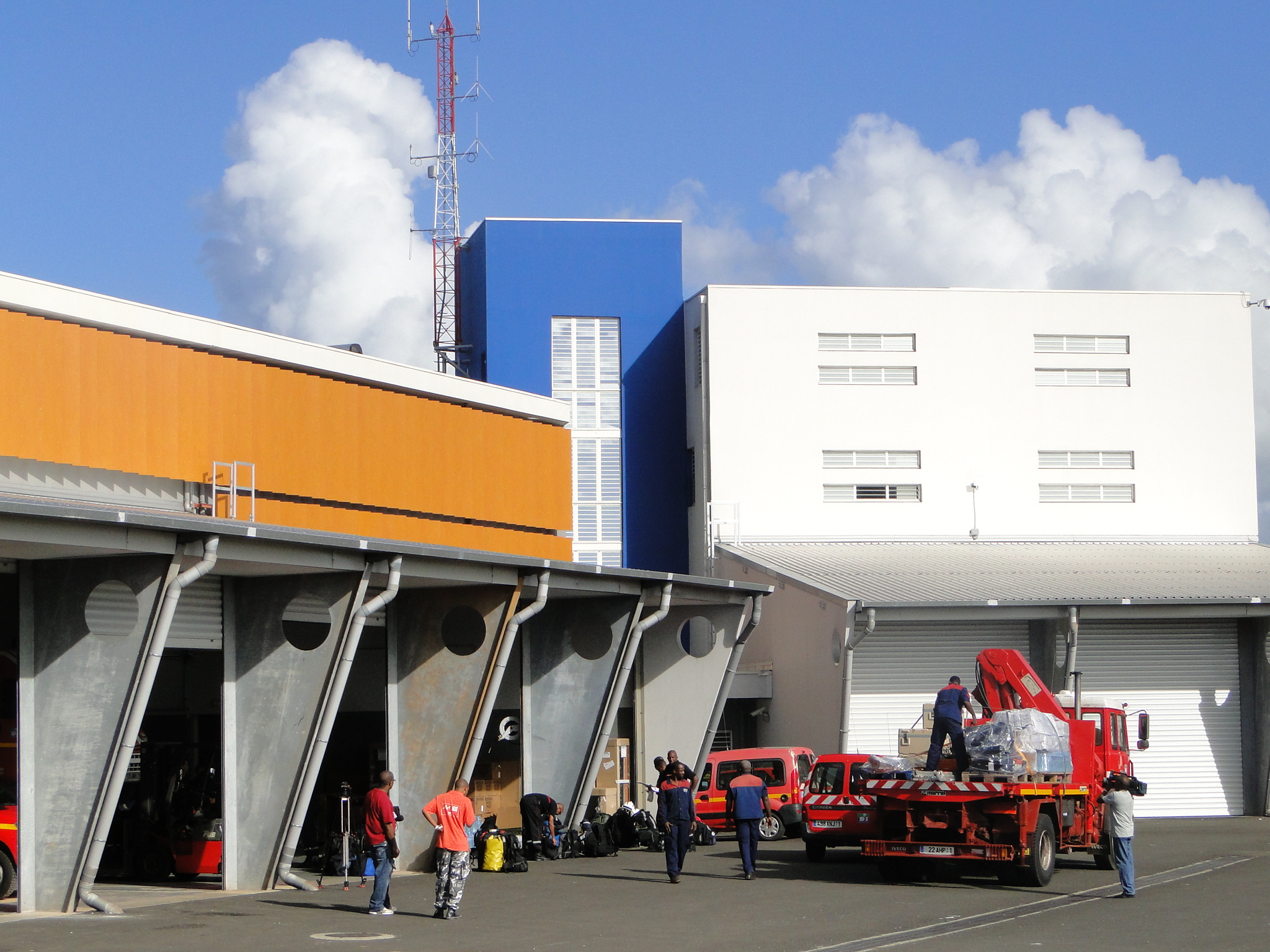 SDIS 971 Guadeloupe - Vue intérieur CSP cour