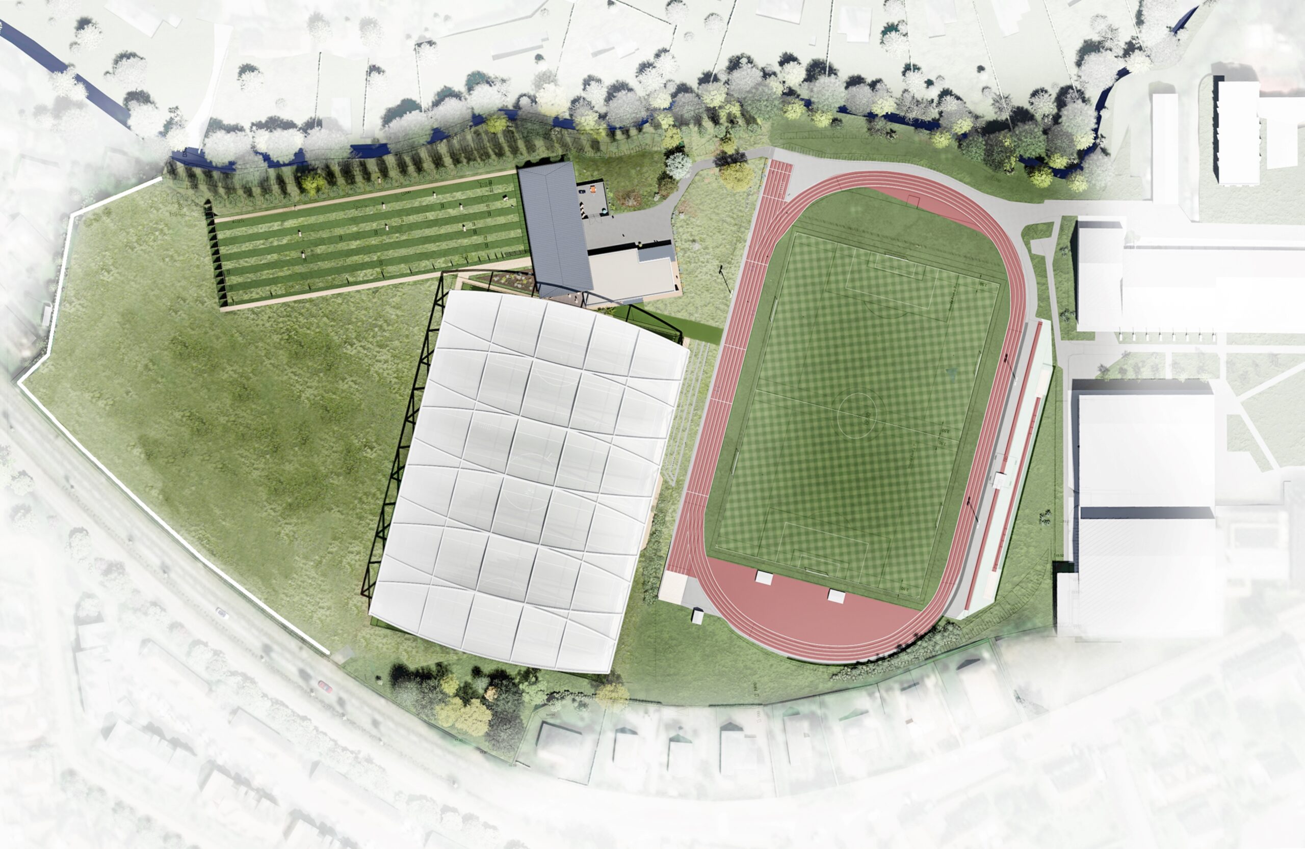 PS Centre Sportif Normandie - Plan Masse